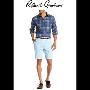 ROBERT Graham Neerav Cotton Button-Down Shirt Sz L